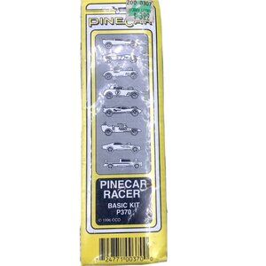 Vintage 90s PineCar Derby Racer Basic Kit Scout Car Pre Cut Design NEW Old Stock